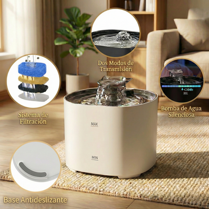 AquaPets Bebedero con Filtro de Agua