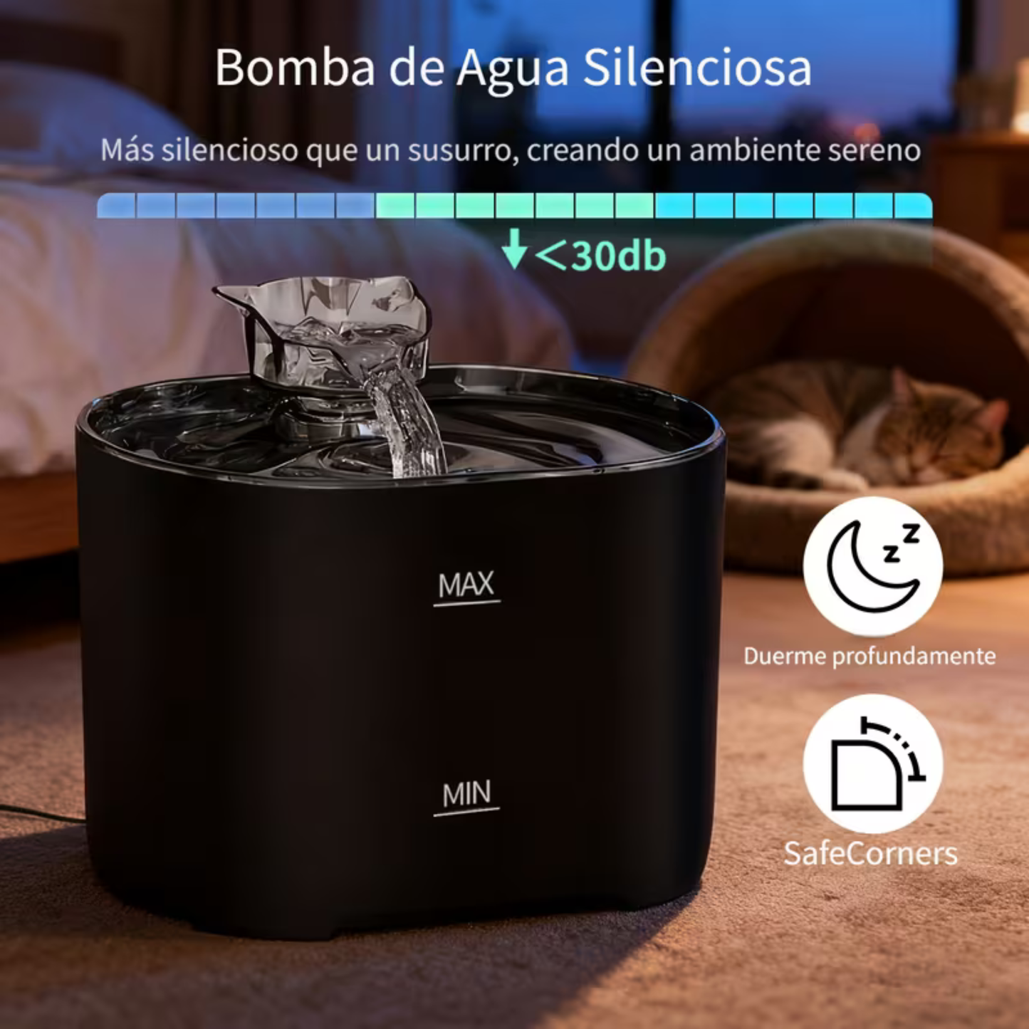 AquaPets Bebedero con Filtro de Agua